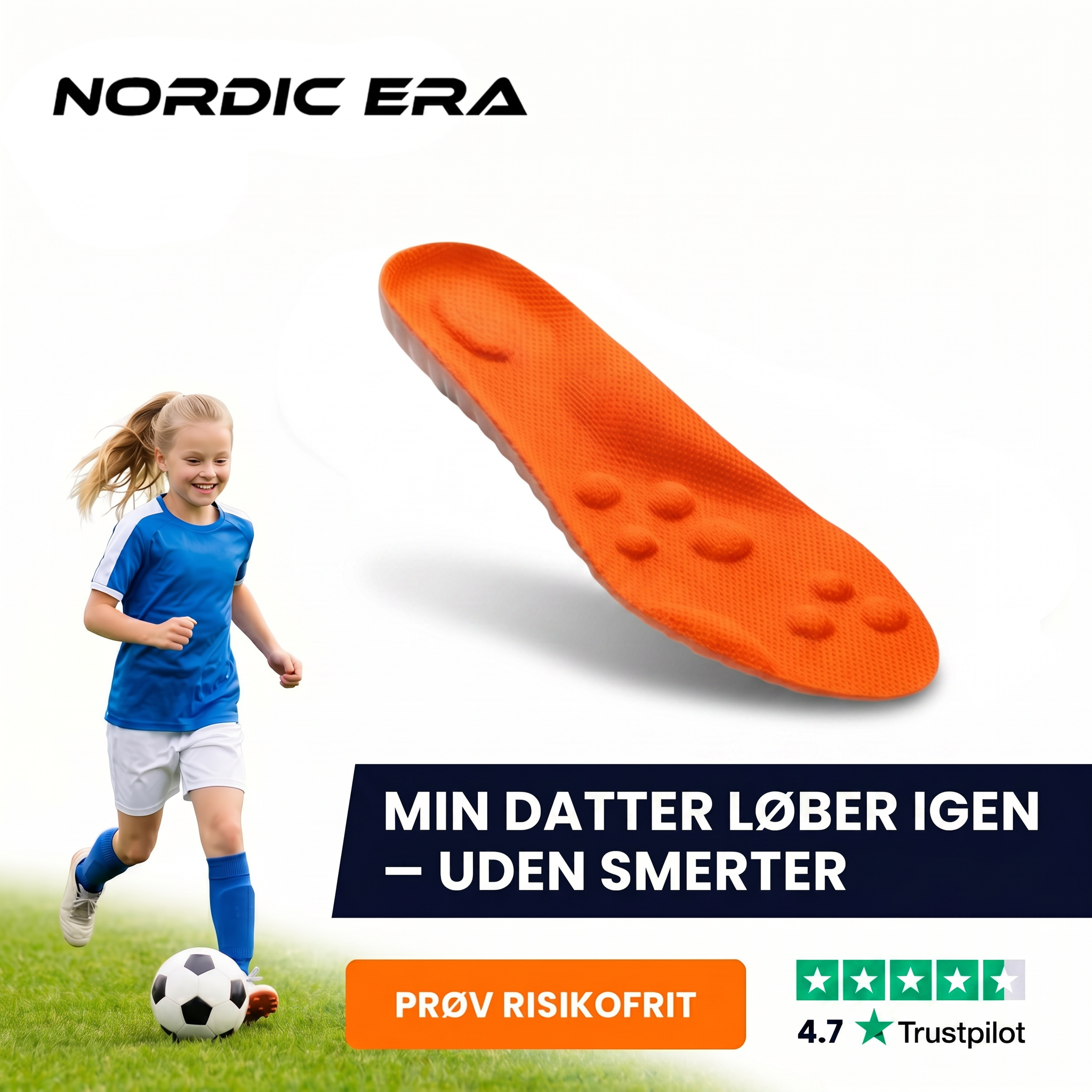 Barn der løber smertefrit med AirSteps